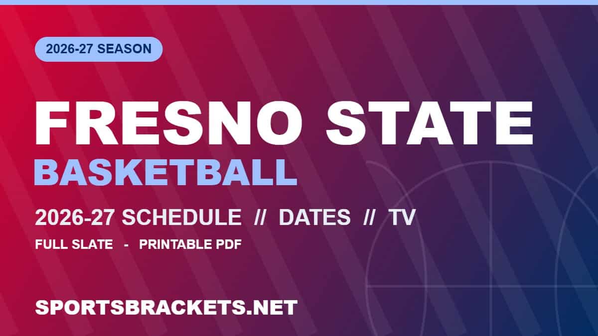 2026-27 Fresno State Basketball Schedule