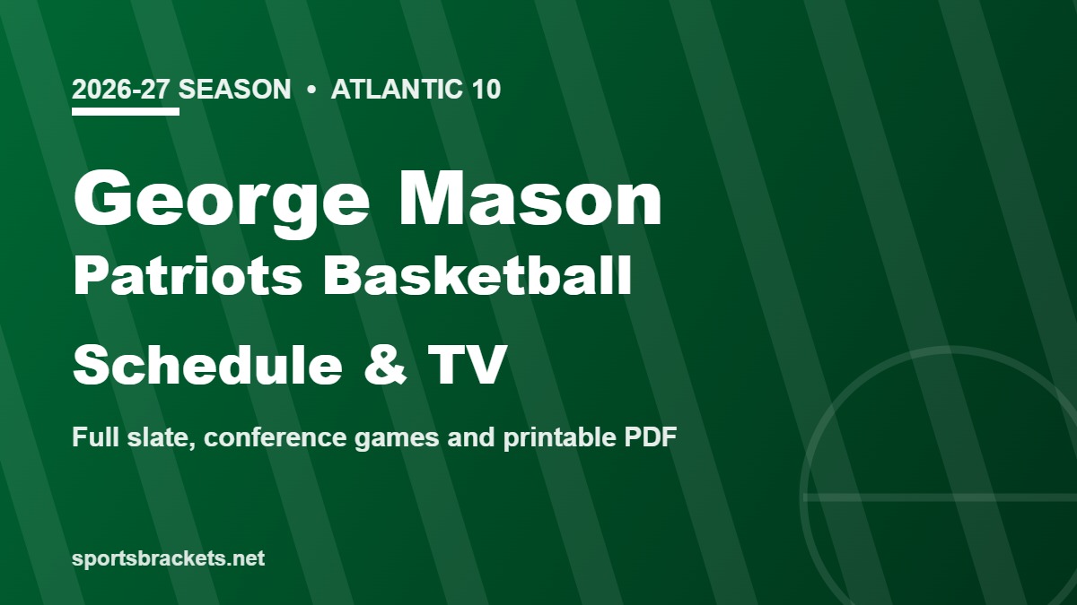 2026-27 George Mason Patriots basketball schedule