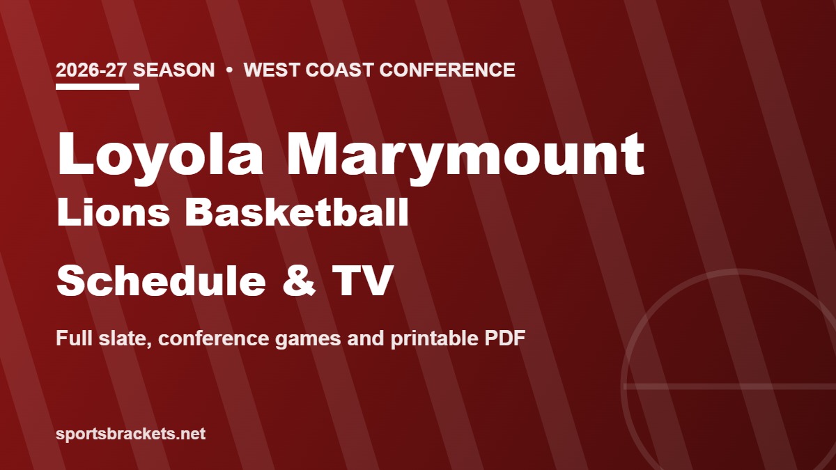 Loyola Marymount Lions 2026-27 schedule