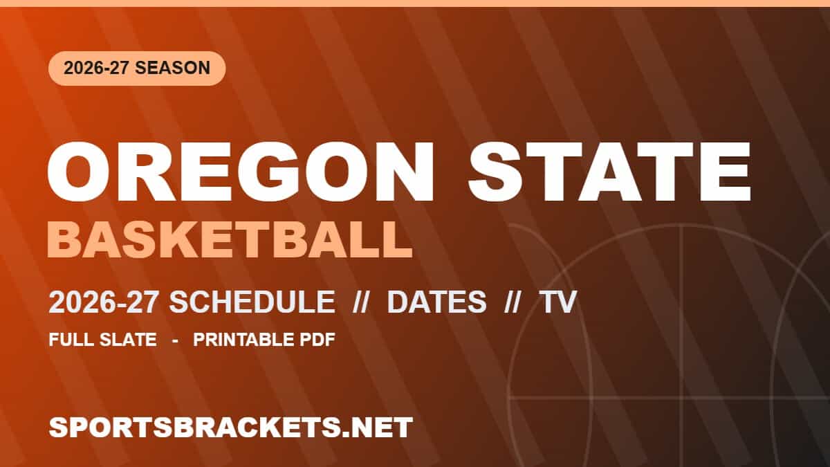 2026-27 Oregon State Basketball Schedule