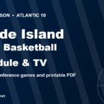 2026-27 Rhode Island Rams basketball schedule and TV