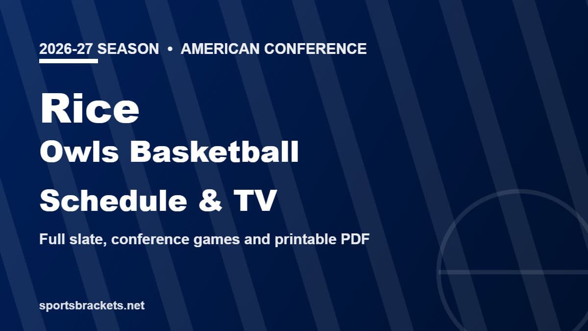 2026-27 Rice Owls basketball schedule