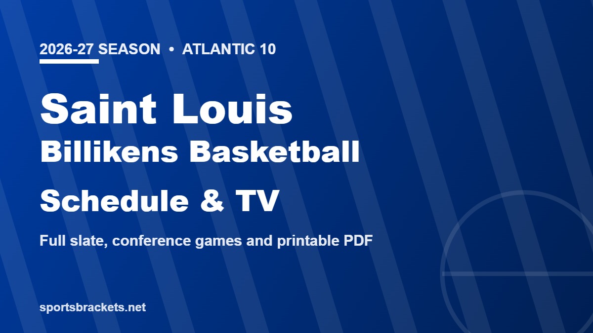 2026-27 Saint Louis Billikens basketball schedule