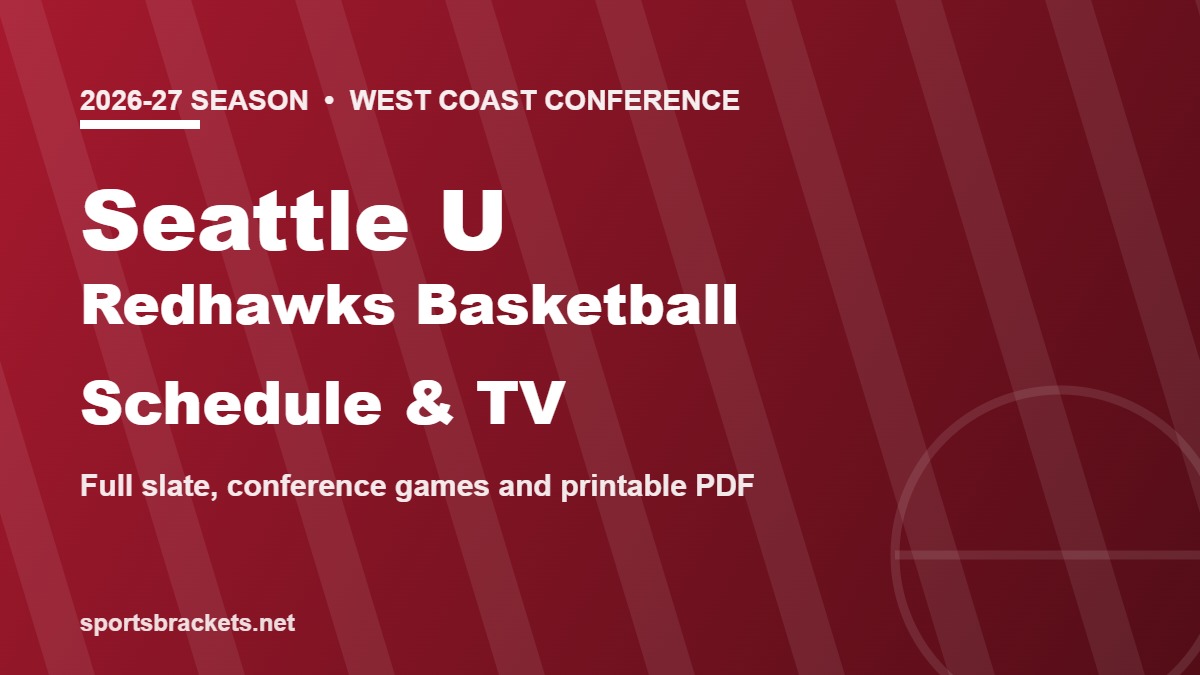 Seattle U Redhawks 2026-27 schedule