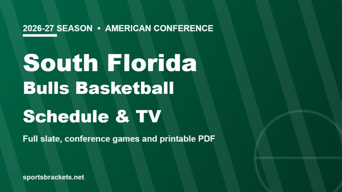 2026-27 South Florida Bulls basketball schedule