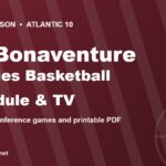 2026-27 St. Bonaventure Bonnies basketball schedule and TV