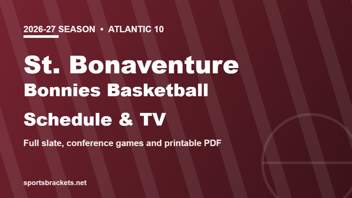 2026-27 St. Bonaventure Bonnies basketball schedule