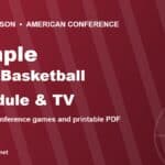 2026-27 Temple Owls basketball schedule and TV