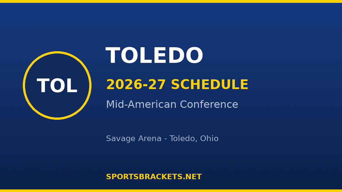 Toledo 2026-27 basketball schedule