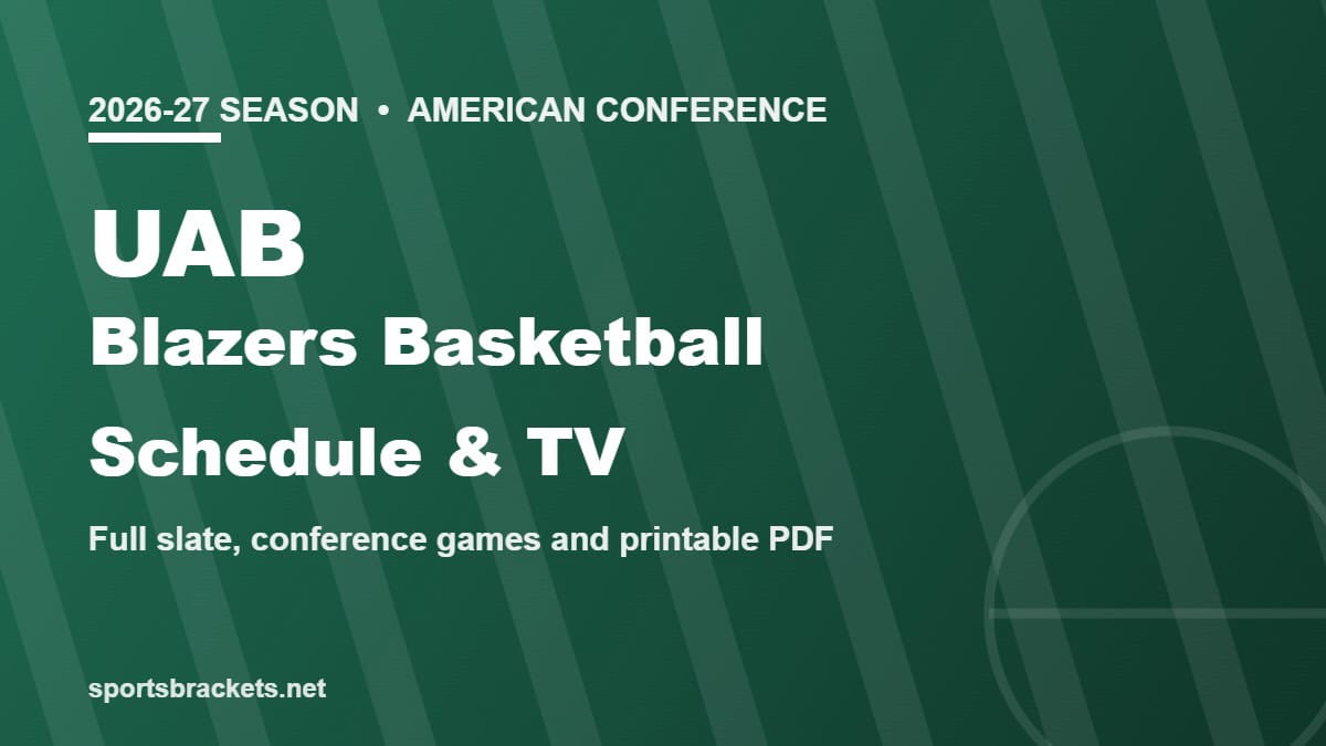 2026-27 UAB Blazers basketball schedule