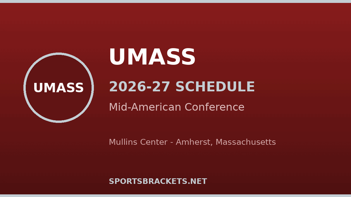 UMass 2026-27 basketball schedule