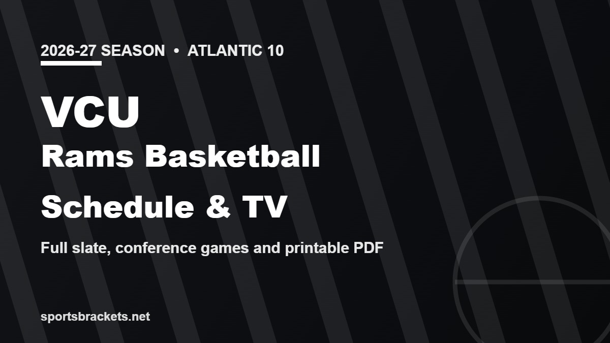 2026-27 VCU Rams basketball schedule