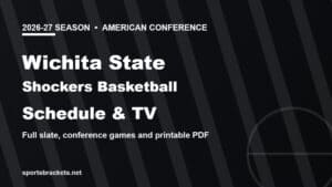 2026-27 Wichita State Shockers basketball schedule and TV