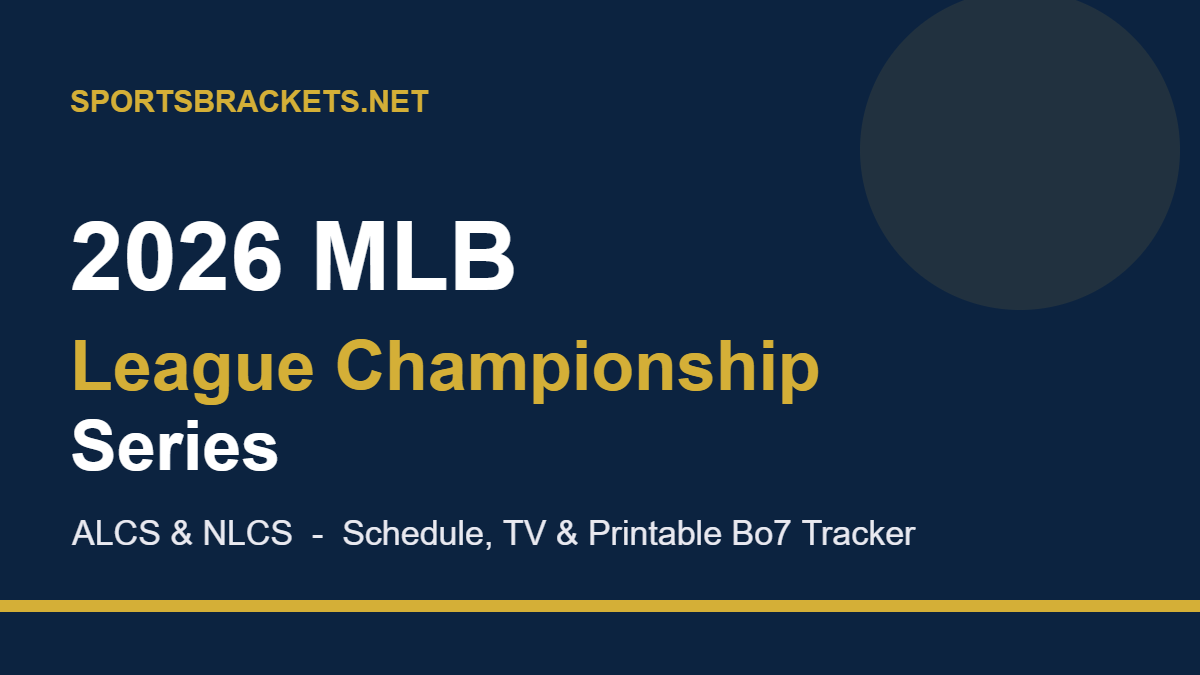 2026-mlb-lcs-tracker - Sports Brackets 2026 MLB League Championship Series ALCS and NLCS schedule and printable tracker