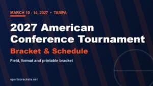 2027 American Conference mens basketball tournament bracket and schedule