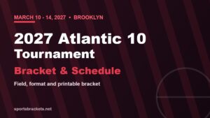 2027 Atlantic 10 mens basketball tournament bracket and schedule