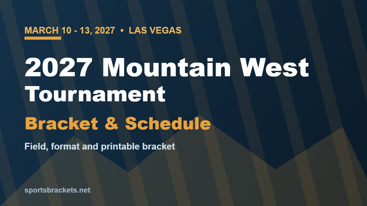 2027 Mountain West Tournament bracket and schedule