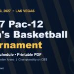2027 Pac-12 Men’s Basketball Tournament bracket, schedule and printable PDF