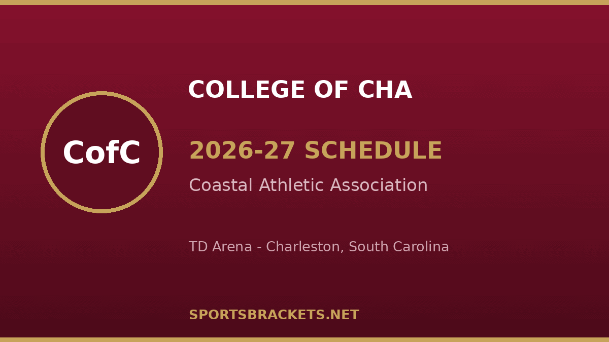 College of Charleston Cougars 2026-27 basketball schedule