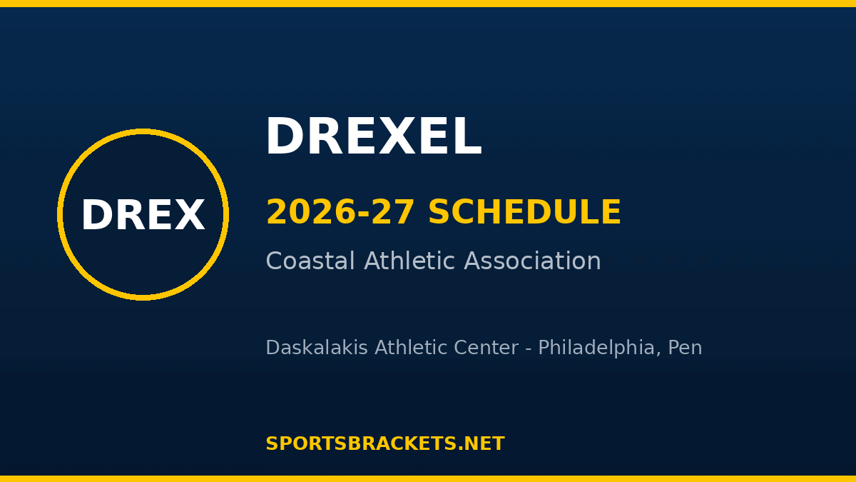 Drexel 2026-27 basketball schedule