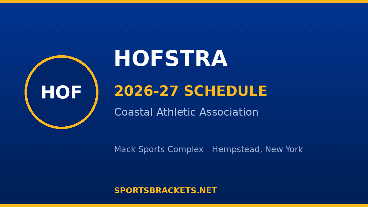 Hofstra 2026-27 basketball schedule