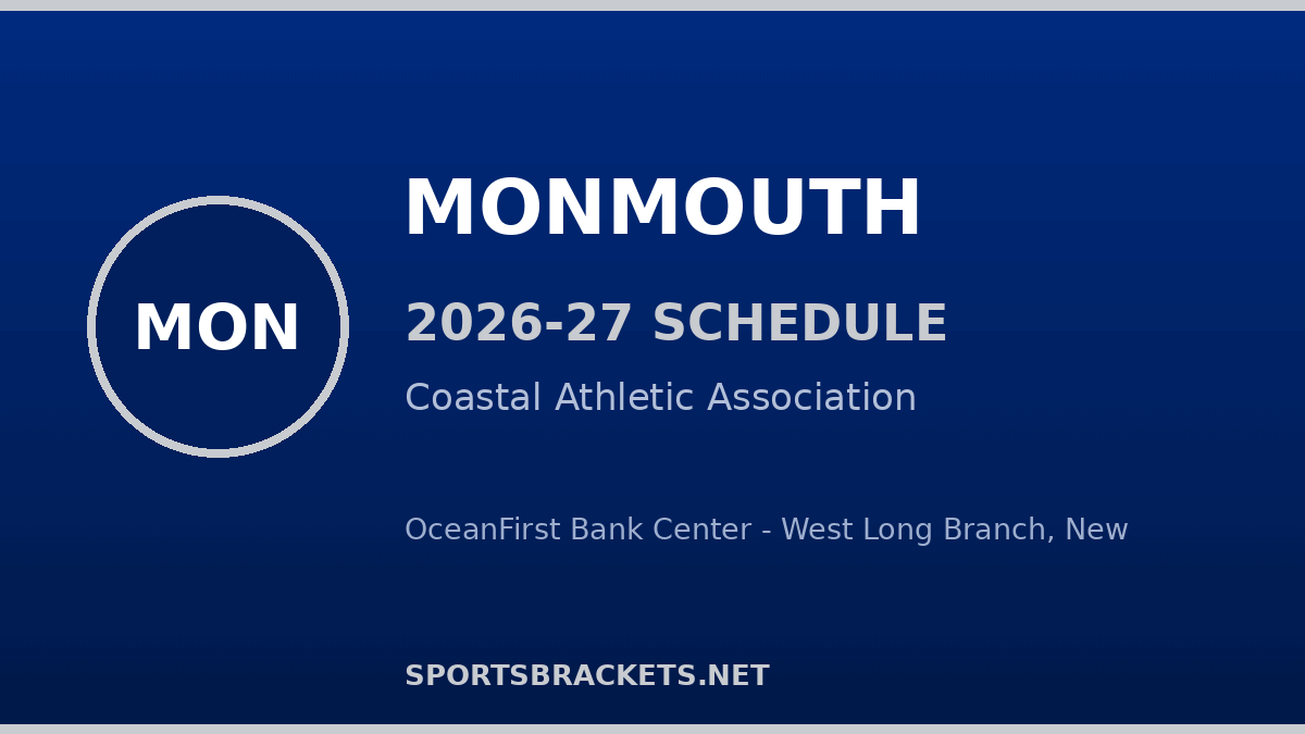 Monmouth 2026-27 basketball schedule
