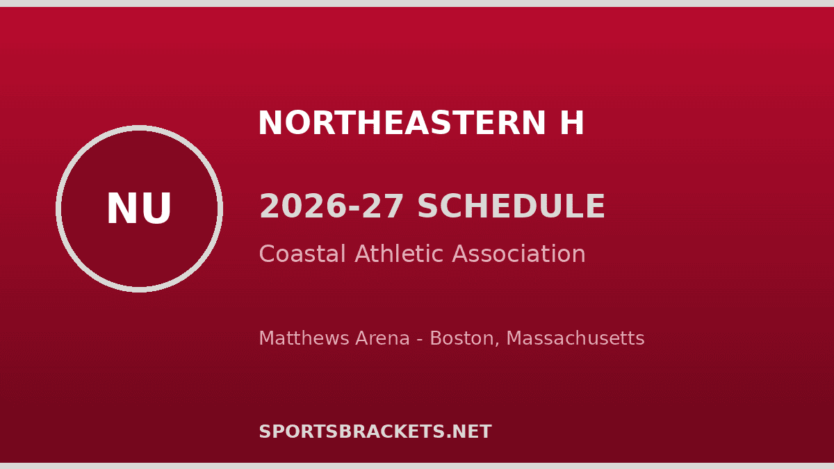 Northeastern Huskies 2026-27 basketball schedule