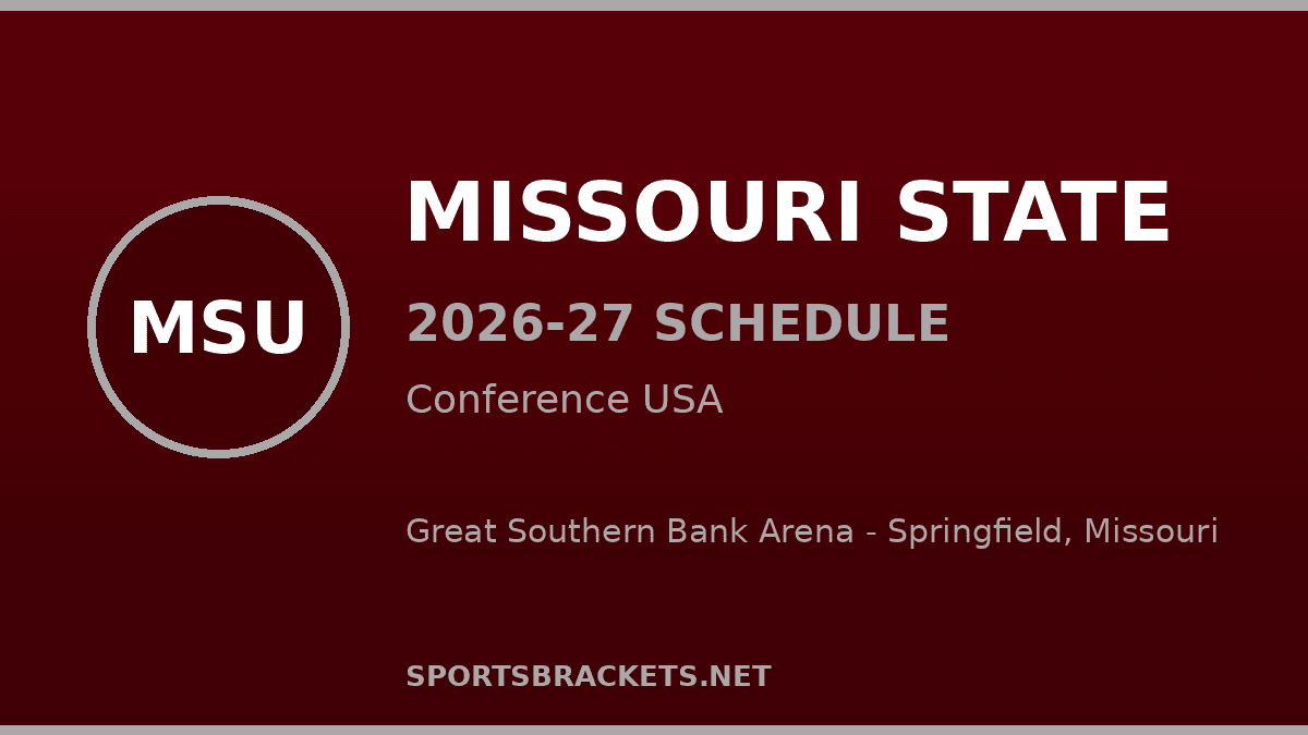 Missouri State 2026-27 basketball schedule