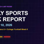 Daily Sports Risk Report October 10, 2026 MLB and college football slate hero image