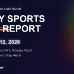 Daily Sports Risk Report October 12, 2026 hero graphic with green, yellow and red tier accents