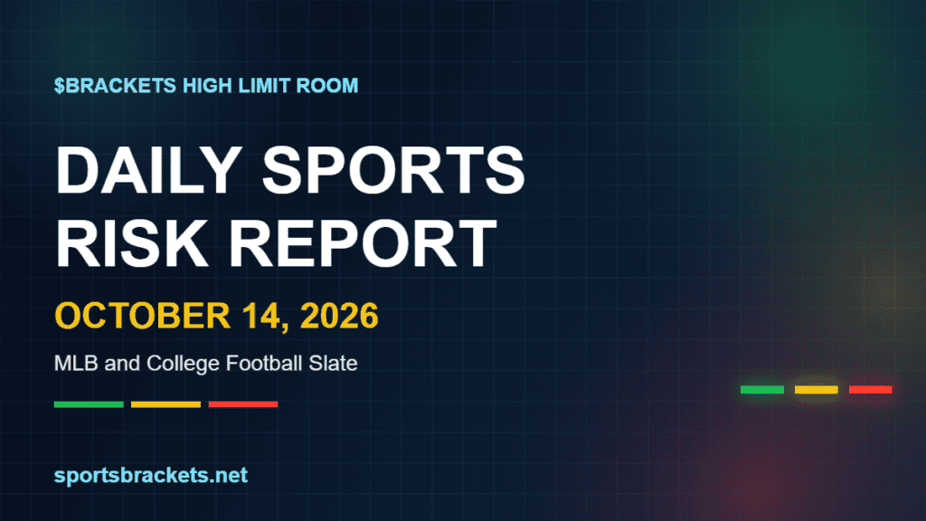 Slate Report Daily Sports Risk Report (October 21, 2026): College Football, WNBA and ...
