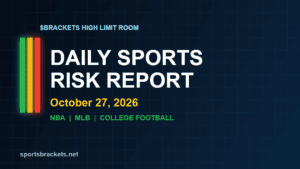 Read more about the article Daily Sports Risk Report (October 27, 2026): MLB, NBA and College Football Slate, Tiered Angles and Trap Alerts