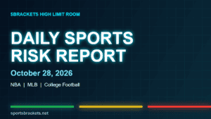 Read more about the article Daily Sports Risk Report (October 28, 2026): NBA, MLB and College Football Slate, Tiered Angles and Trap Alerts