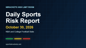 Read more about the article Daily Sports Risk Report (October 30, 2026): NBA and College Football Slate, Tiered Angles and Trap Alerts