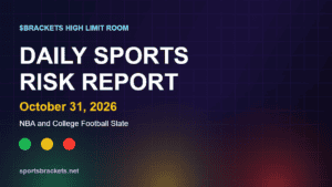 Read more about the article Daily Sports Risk Report (October 31, 2026): NBA and College Football Slate, Tiered Angles and Trap Alerts