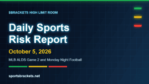 Daily Sports Risk Report October 5, 2026 hero image for the MLB and NFL slate