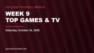 Read more about the article 2026 College Football Week 9 Schedule: Top Games & TV
