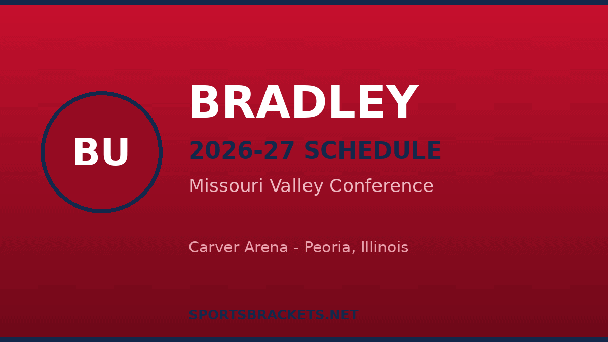 2026-27 Bradley basketball schedule - Missouri Valley Conference