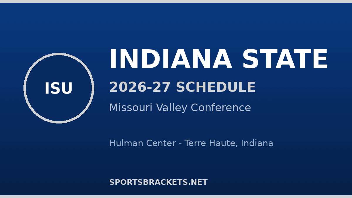 2026-27 Indiana State basketball schedule - Missouri Valley Conference