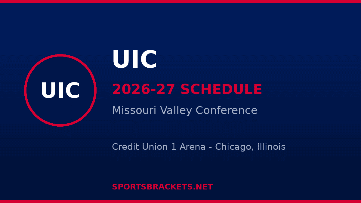 2026-27 UIC basketball schedule - Missouri Valley Conference