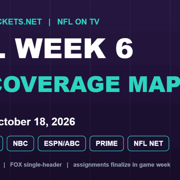 NFL Week 5 TV Coverage Map 2026: CBS and FOX Game Map
