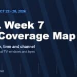 NFL Week 7 2026 TV coverage map, every game time and channel