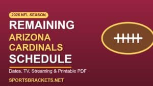 Remaining 2026 Arizona Cardinals Schedule
