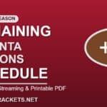Remaining 2026 Atlanta Falcons Schedule