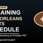 Remaining 2026 New Orleans Saints Schedule